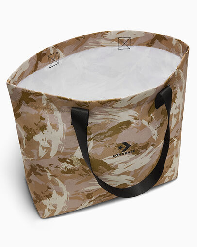 Camo Canvas Tote Paint Camo - Trek Tan