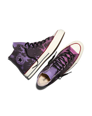 Converse Chuck 70 Limited Edition Animal Print Canvas Zapatillas Altas en Graphic Purple Pink, Talla EU 35 - A18971C