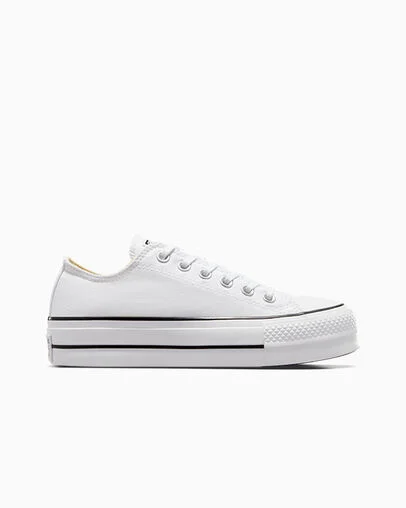 Chuck Taylor All Star Lift Platform Canvas White/Black/White, Outer Side View