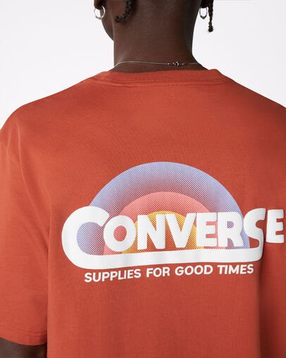 Classic Script Short Sleeve T-Shirt Red Bark