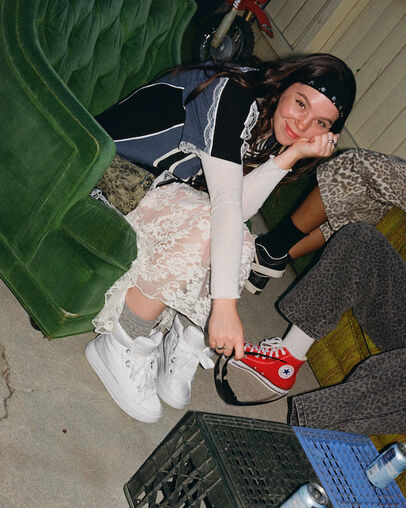 Chuck Taylor All Star Elements Boot Egret/Egret/Black, Detail Angle View