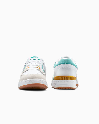 CL98 White/Archive Sea Green, Heel View