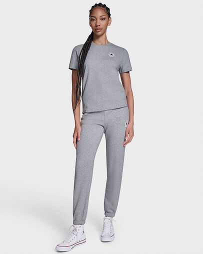 Chuck Taylor Patch T-Shirt Vintage Grey Heather, Full Body View