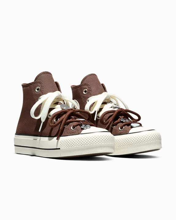 Chuck Taylor All Star Lift Platform Nostalgic Charms Heavy Duty Brown/Egret/Black