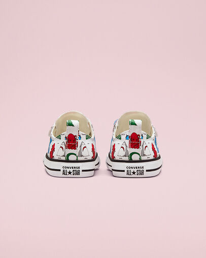 Chuck Taylor All Star Easy-On Sea Monsters Blanco/Multicolor/Negro, Heel View