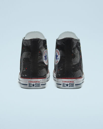 Tattoo Chuck Taylor All Star Black Snake-Tattoo, Heel View
