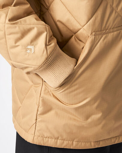 Utility Fleece Padded Jacket Nomad Khaki, Detail View