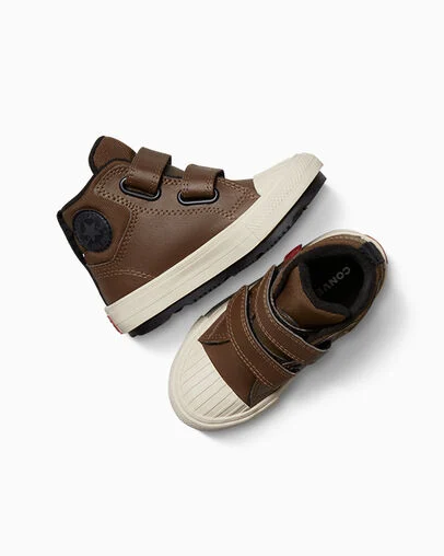 Chuck Taylor All Star Berkshire Boot Easy On Grounded/Black/Light Dune, Angled View