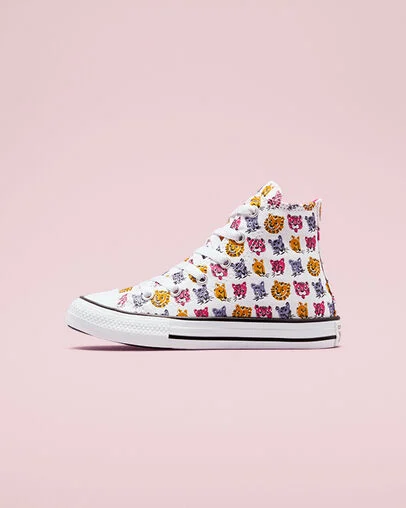 Jungle Cats Chuck Taylor All Star Bianco/Prime Pink/Nero, Inner Side View