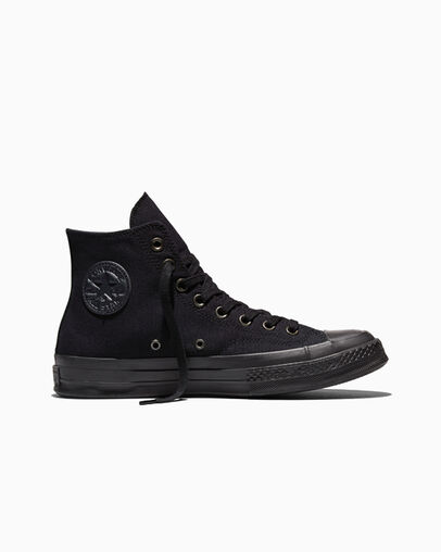 Chuck 70 Vintage Canvas Black/Almost Black/Black, Outer Side View