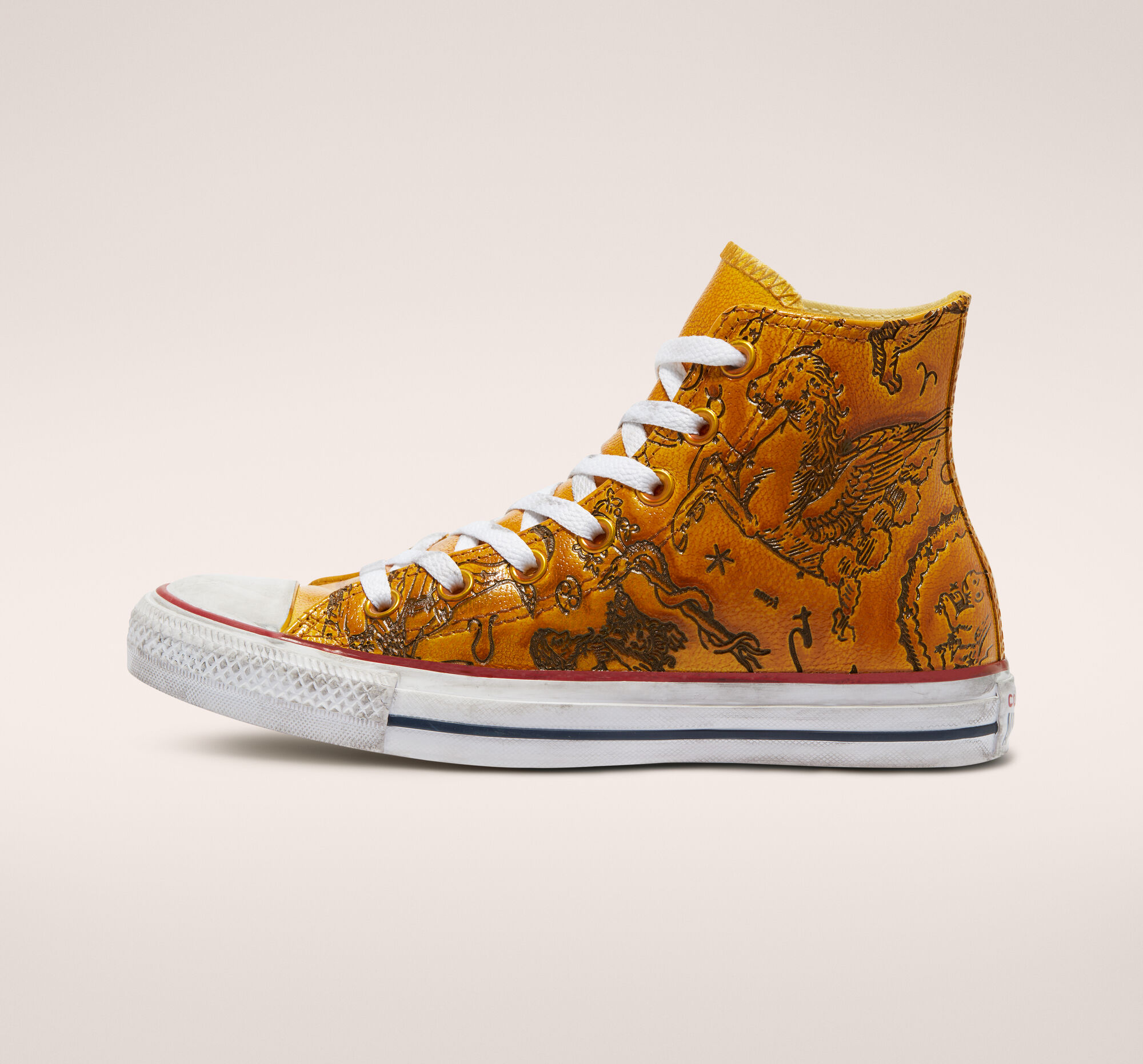 Chuck Taylor All Star Zodiac Leather Unisex HighTop Shoe.