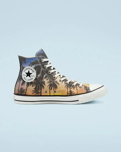 Sunset Palms Chuck Taylor All Star Naranja/Blanco/Negro, Outer Side View