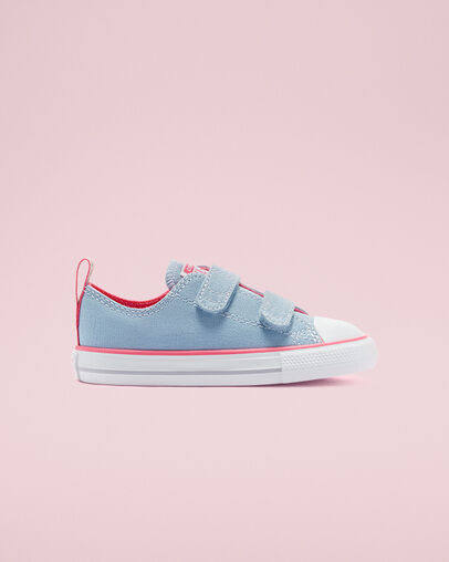 Converse Color Easy-On Chuck Taylor All Star Azul sal marina/Rosa intenso/Blanco, Outer Side View