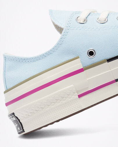 Chuck 70 Colorblock Chambray Blue, Detail Angle View