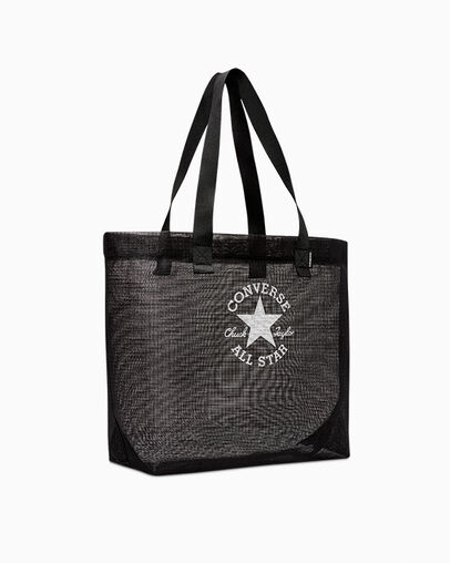 All Star Patch Print Mesh Tote Noir Converse, Back View