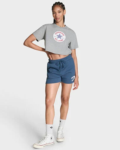 All Star Cropped Shorts Slacker Blue, Back View