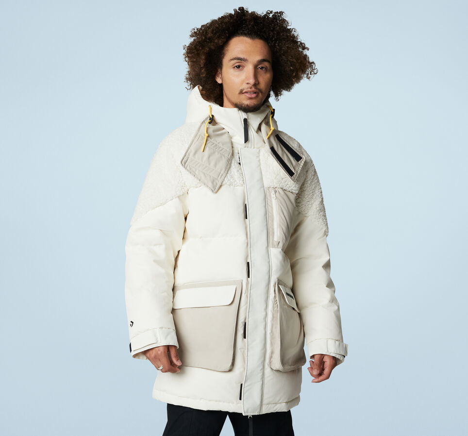 Premium Mid Down Jacket Egret
