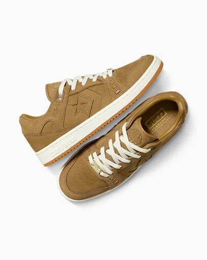 CONS AS-1 Pro Suede Dijon/Egret/Dijon, Angled View