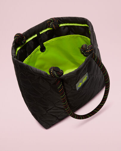 Gesteppte Lodge-Tasche Converse Black, Detail View