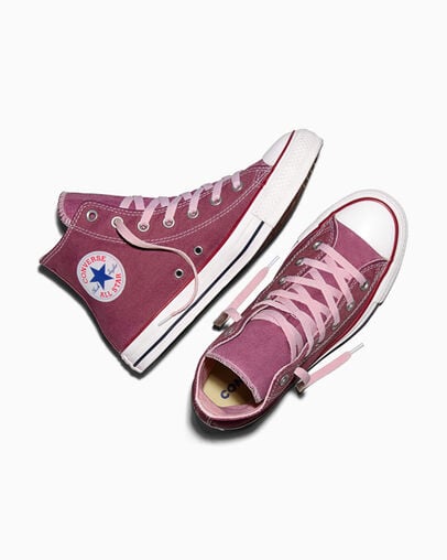 Chuck Taylor All Star Dip Dye Wide Width Mesa Rose Dyed, Angled View