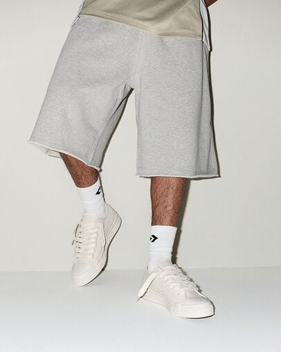 Chuck Taylor Throwback Vintage White/Vintage White, On Foot Shot 1