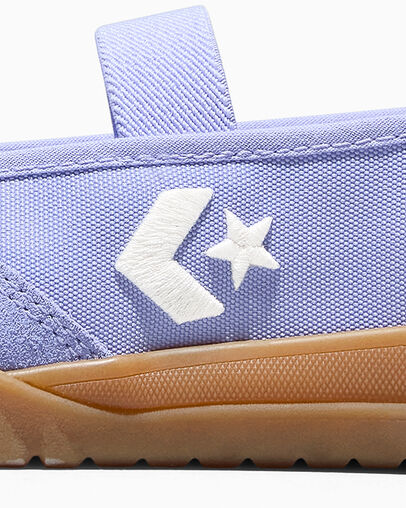 Run Star Trainer Ballet Flat Very Peri Purple/Indigo Storm/Gum, Detail Angle View