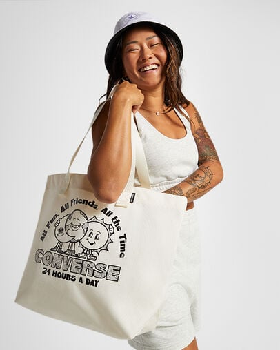 Sac fourre-tout &agrave; motif saisonnier Aigrette Converse, 3/4 View