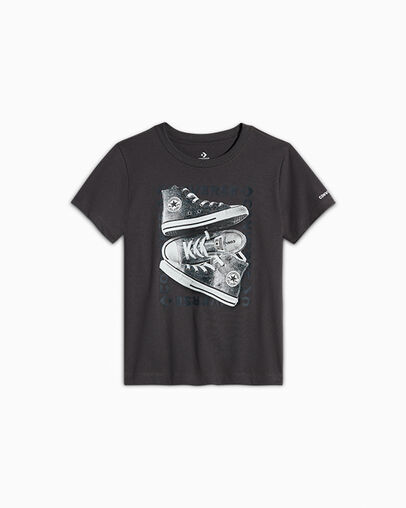 Glitter Sneaker T-Shirt Dark Matter, Front View
