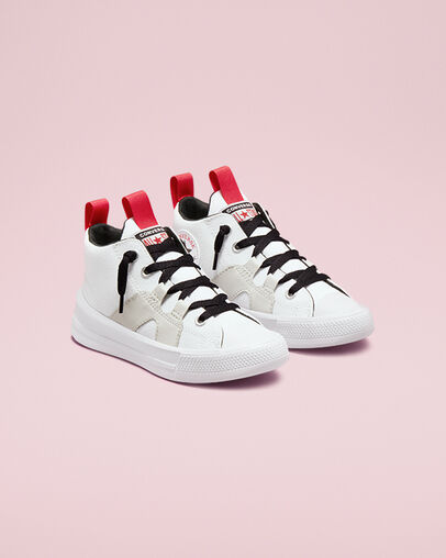 Chuck Taylor All Star Ultra Color Pop White/Black/University Red, Angled View