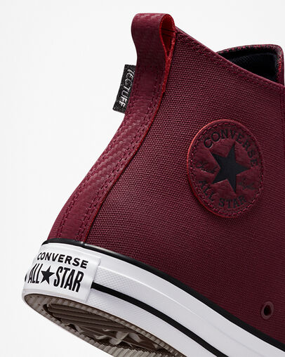 Chuck Taylor All Star TecTuff Dark Beetroot/Wei&szlig;/Schwarz, Detail Angle View