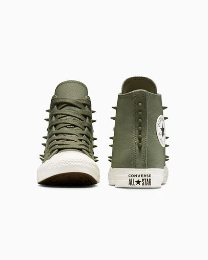 Chuck Taylor All Star Spikes Utility/Vintage White/Black, Heel View