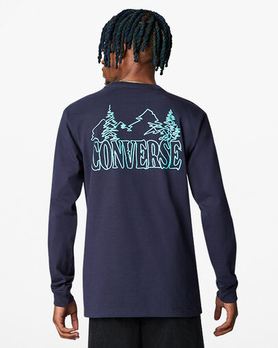 Counter Climate Long Sleeve T-Shirt Obsidian, Back View