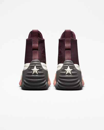 Run Star Motion CX Platform Counter Climate Black Cherry/Dark Wine/Egret, Heel View