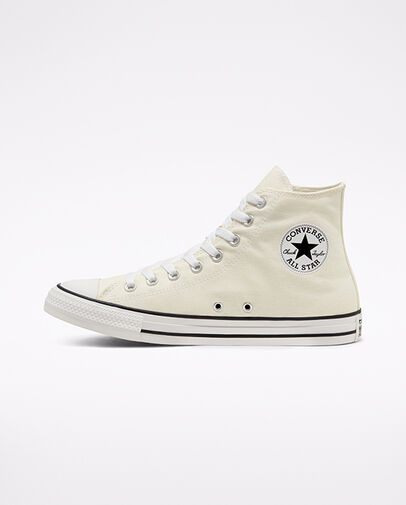 Cheerful Chuck Taylor All Star High Top Egret/Black/White, Inner Side View