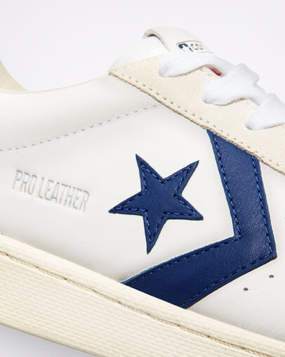 Pro Leather Wei&szlig;/Rush Blue/Egret, Detail Angle View