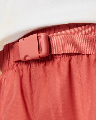 Short &agrave; boucle en nylon Terre cuite rose, Detail View