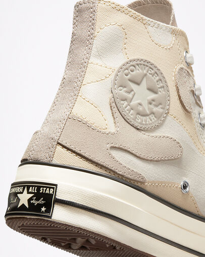 Chuck 70 Hybrid Camo Egret/Black/Egret, Detail Angle View