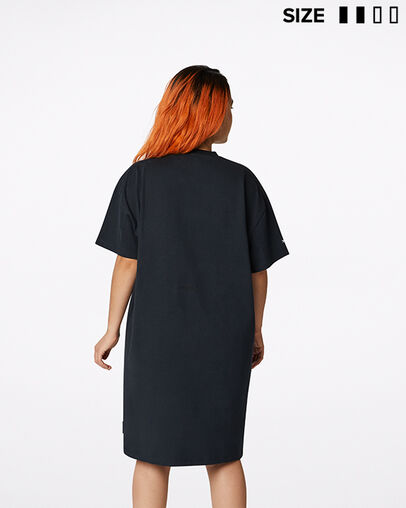 Converse Shapes Rectangle Tunika Converse Black, Back View