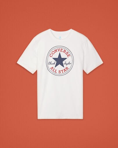 Chuck Taylor All Star Patch Graphic Tee White, Front View