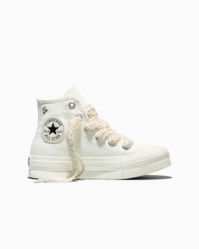 Chuck Taylor All Star EVA Lift Platform Fruits & Flowers Vintage White/Egret/Black, Outer Side View