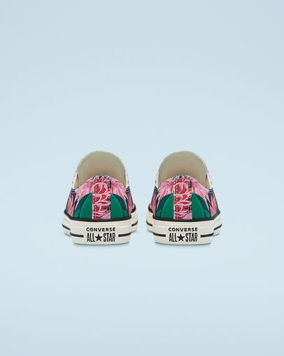 Chuck Taylor All Star Wild Florals Black/Multi/Egret, Heel View