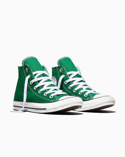 Chuck Taylor All Star Verde Amazonas/Blanco/Blanco, Top and Side View