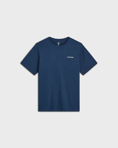 Timeless Boxed Chevron T-Shirt Converse Navy, Front View