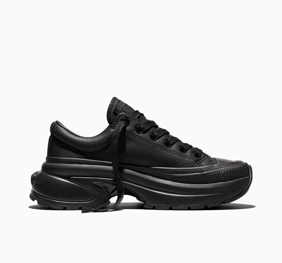 Run Star Crush Leather Black/Black/Dark Matter