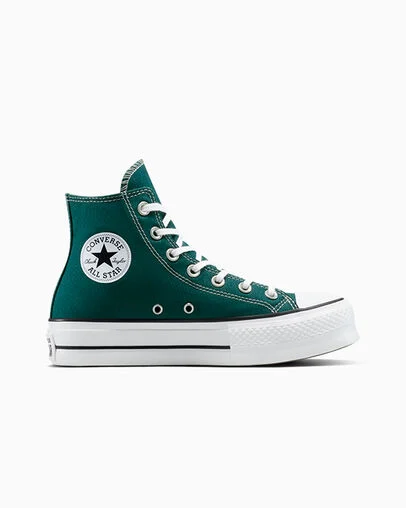Chuck Taylor All Star Lift Platform Jaded Teal/White/Black, Outer Side View