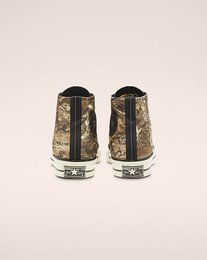 Unisex REALTREE EDGE® Chuck 70 Black/Saffron Yellow/White, Heel View