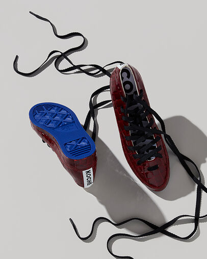 Converse x Koch&eacute; Rina Rhubarb/Natural Ivory/Black, Detail Angle View