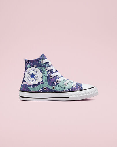 Chuck Taylor All Star Mermaids Washed Indigo/Light Dew/White, Outer Side View
