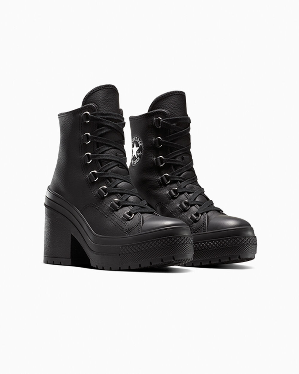 Thumbnail - Chuck 70 De Luxe Heel Platform Leather Black