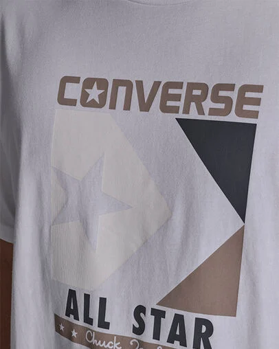 Timeless Boxed Chevron T-Shirt White 10A